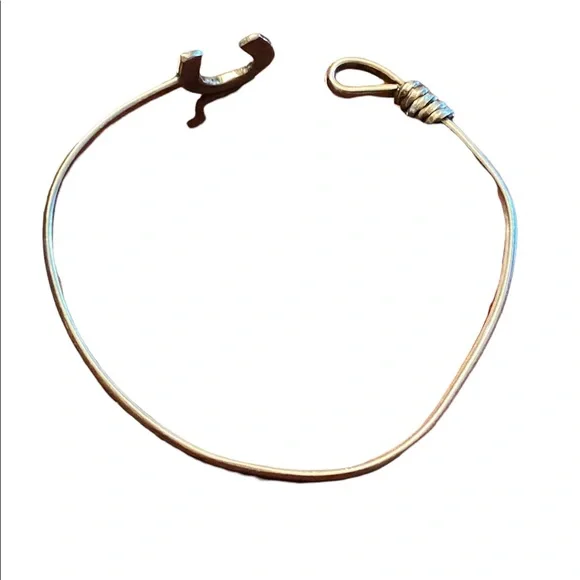 Silver Horseshoe Child Size Bracelet from Mexico - Picture 4 of 6